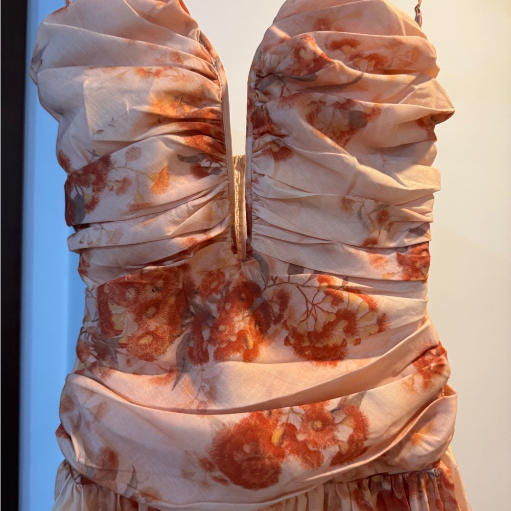 Zimmerman Printed Deep-V Cami Dress - Picture 10 of 16